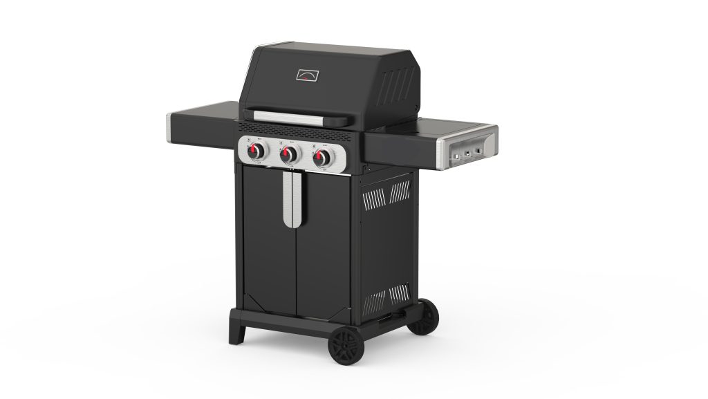 3 burner propane gas barbecue grill for backyard outdoor cooking