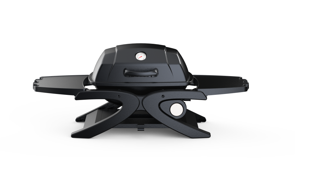Foldable leg mini gas barbecue grill for outdoor picnic cooking
