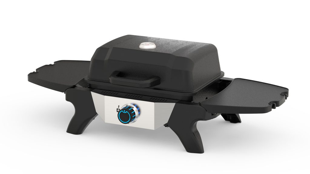 Tabletop portable propane gas BBQ grill for camping and small patio
